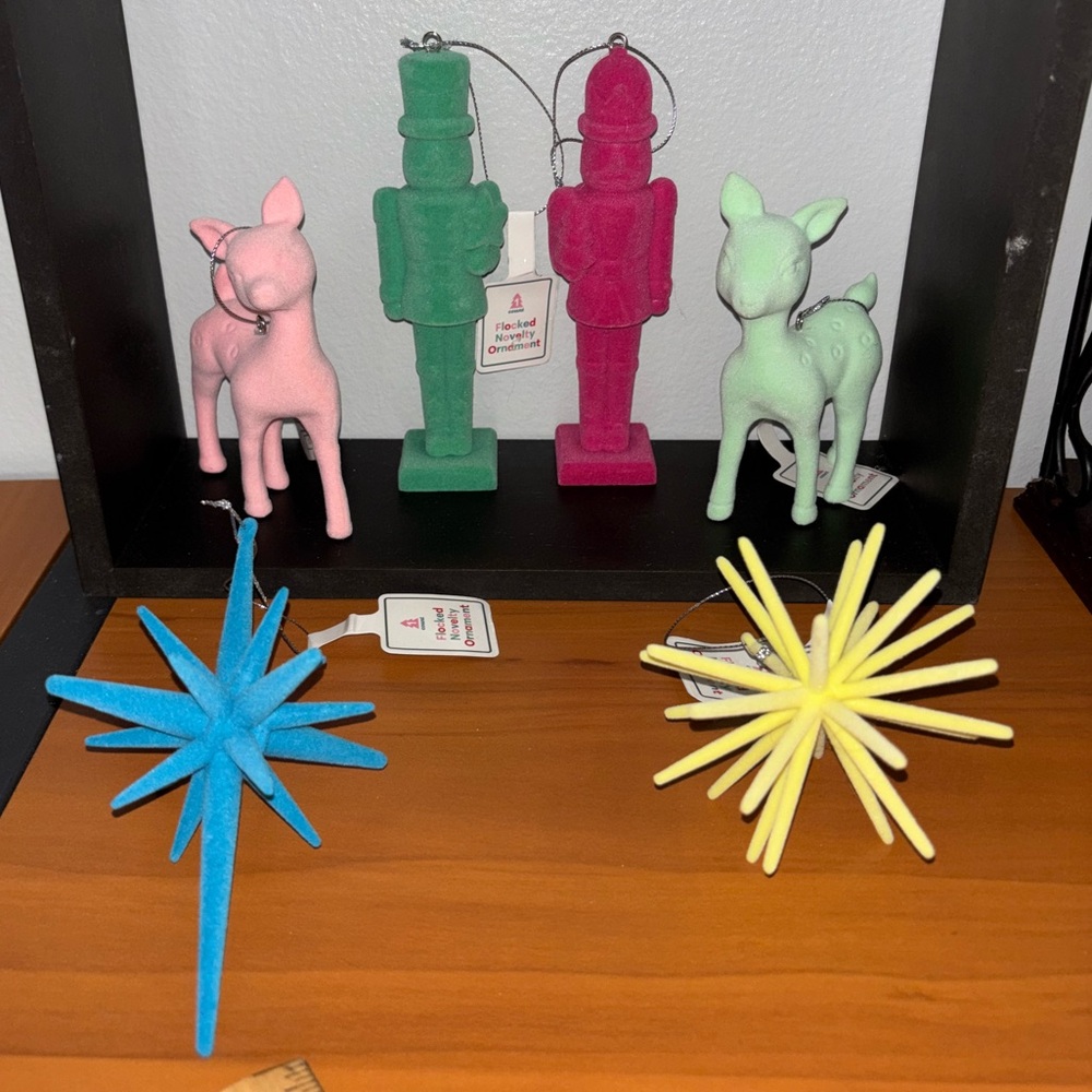Target Bullseye Playground Flocked  Ornaments